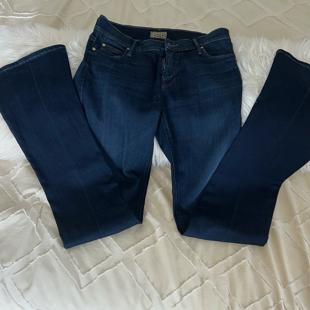 MOTHER Deep Indigo Flare Jeans